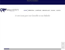 Tablet Screenshot of cabinetayoun.com